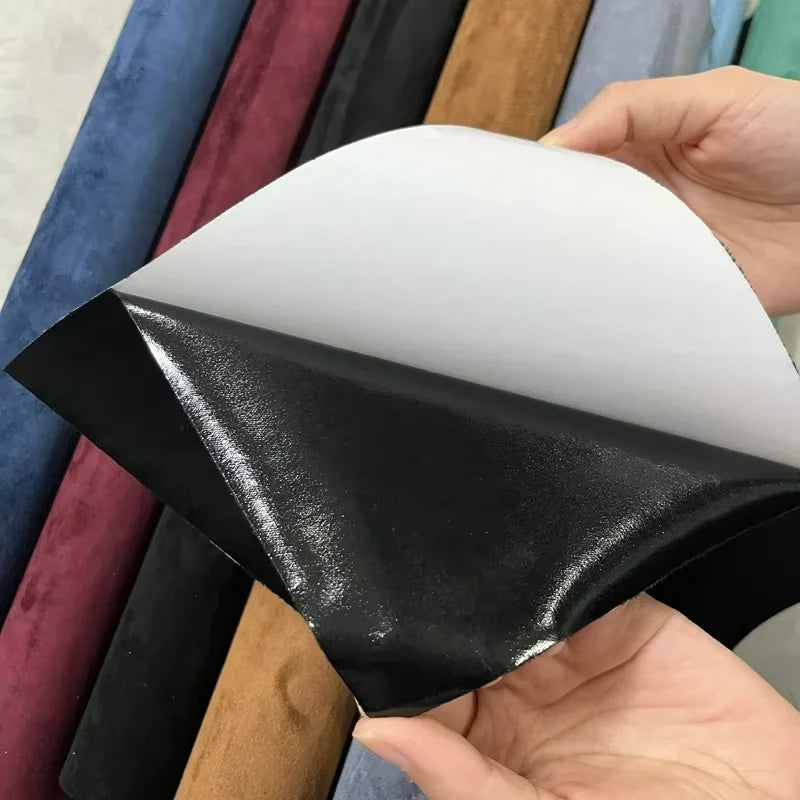 Elastic Suede Self Adhesive Velvet Fabric Repair Tape DIY Car Interior Dashboard Modification Renovation Leather Roll Stickers