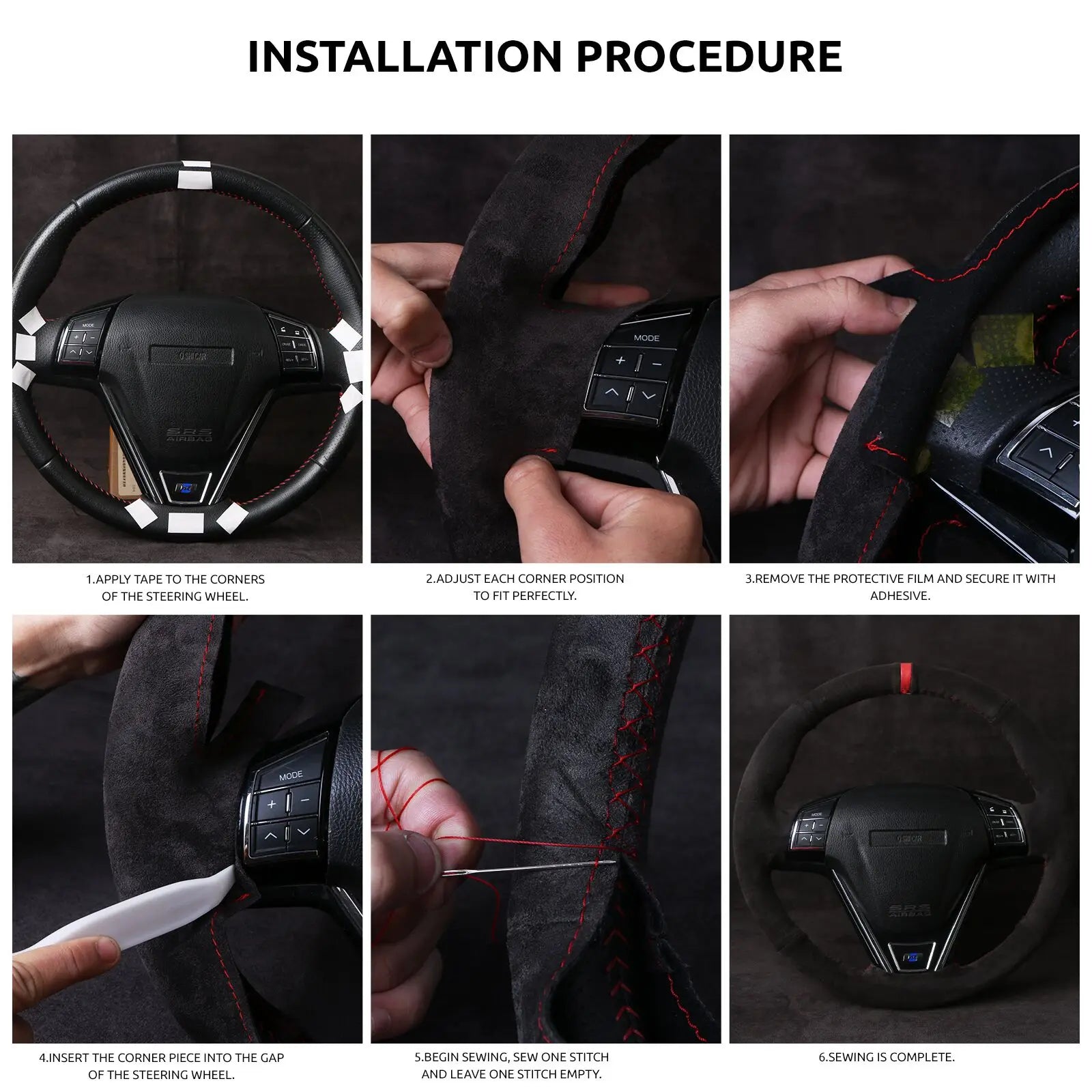 Suede Leather Car Steering Wheel Cover For Lexus IS IS250 IS250C IS300 IS300C IS350 IS350C F SPORT 2005-2011