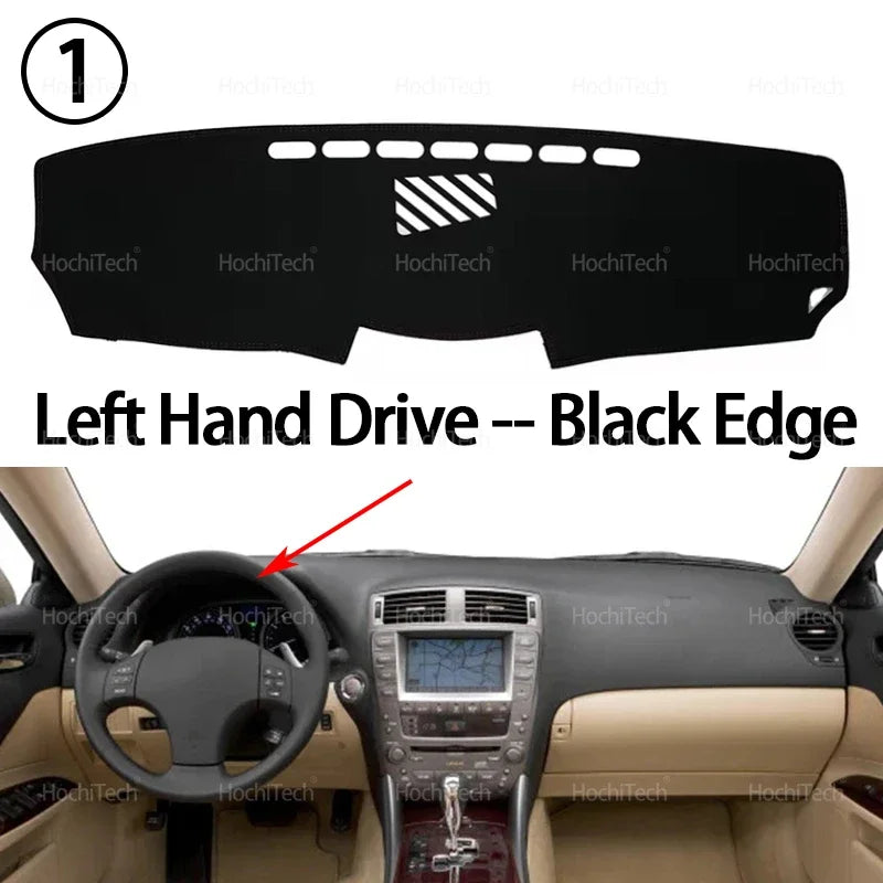Anti-Slip Mat Dashboard Cover Carpet Sunshade Dashmat Accessories for Lexus IS250 IS300 IS350 2006 2007 2008 2009 2010 2011