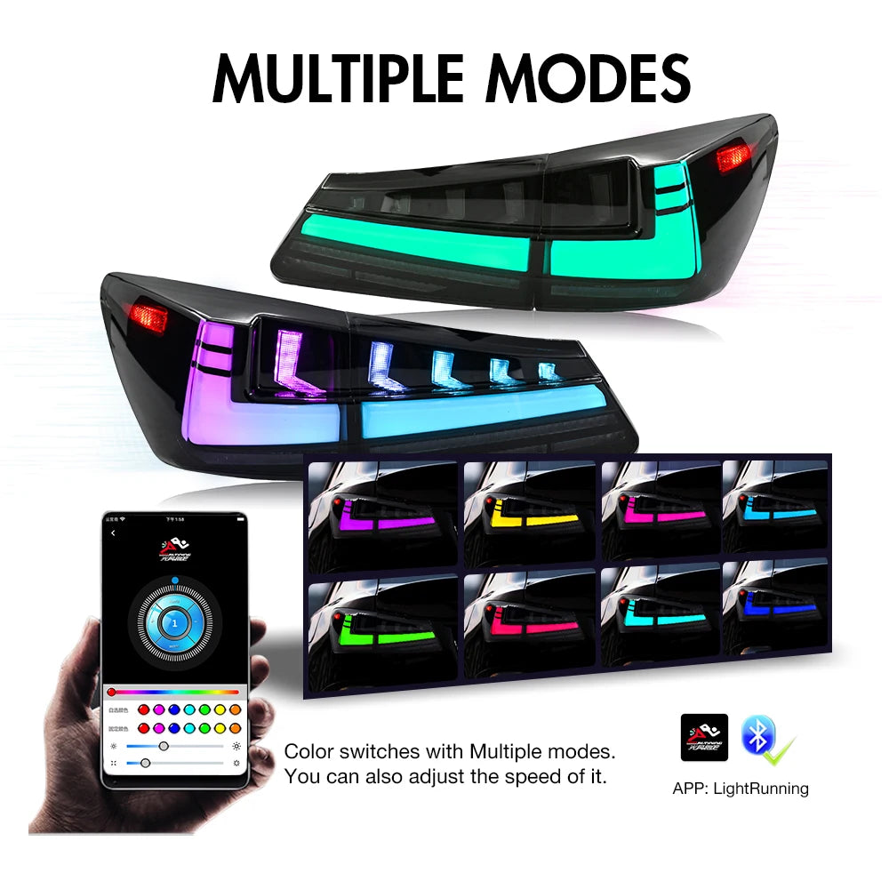 RGB Tail lights Lexus is250/350 2006-2012