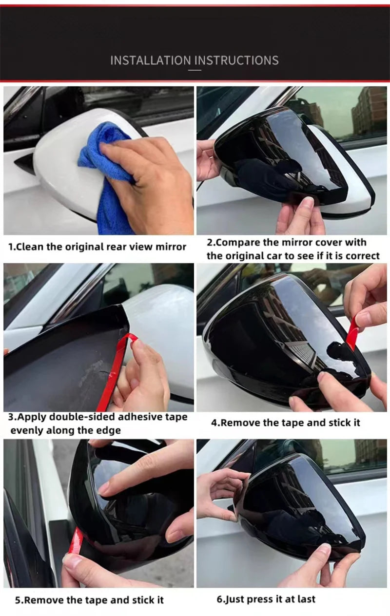 Gloss Black Mirror Caps Lexus is350/250
